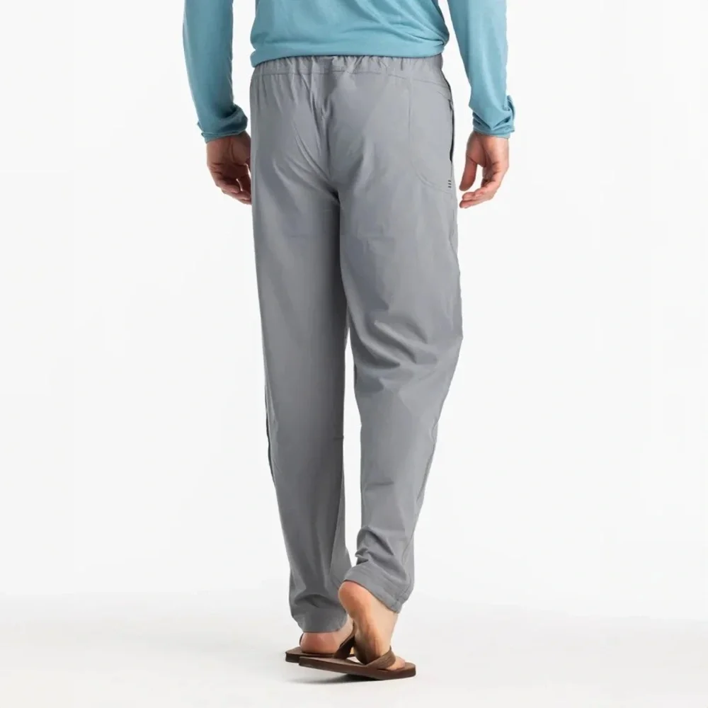 Free Fly Men’s Breeze Pants UPF 50+ Slate Grey Outdoor Fishing Joggers XXL - Picture 2 of 7